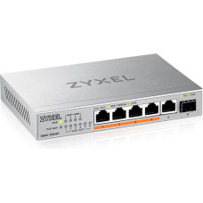 Zyxel XMG-105HP Nepārvaldīts 2.5G Ethernet (100/1000/2500) Power over Ethernet (PoE) Sudrabs