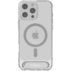 Torras Pstand Series Case for iPhone 16 Pro (Transparent)