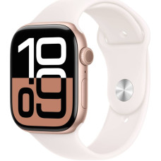 Apple WATCH SERIES 10 (GPS) 42MM ALUMINUM CASE WITH LIGHT BLUSH SPORT BAND - S/M - ROSE GOLD