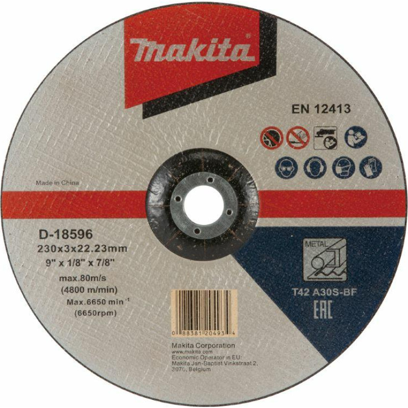 Makita TARCZA DO METALU 230mm x 3,0mm A30S