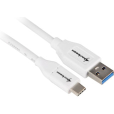 Sharkoon USB 3.1 Cable A-C - white - 1m