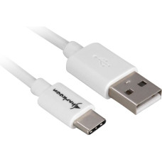 Sharkoon USB 2.0 A - USB C Adapter - white - 0.5m