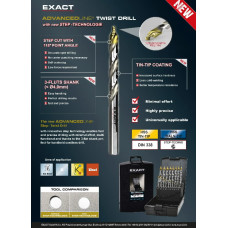 Exact Metāla urbis AdvancedLine HSS TiAIN-TIP 10gab. 1,5mm, Exact