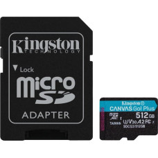 Kingston MEMORY MICRO SDXC 512GB UHS-I/W/ADAPTER SDCG3/512GB KINGSTON