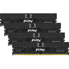 Kingston FURY DDR5 - 128GB - 5600 - CL - 36 (4x 32 GB) Quad-Kit, RAM (black, KF556R36RBK4-128, Renegade PRO, INTEL XMP)