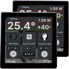 Shelly Wall Display, control panel (black, pack of 2)