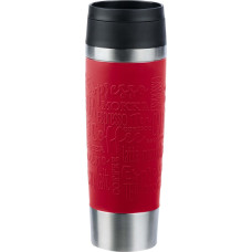 Emsa TRAVEL MUG Classic Grande thermal mug (dark red/stainless steel, 0.5 liters)