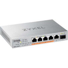 Zyxel XMG-105HP Nepārvaldīts 2.5G Ethernet (100/1000/2500) Power over Ethernet (PoE) Sudrabs