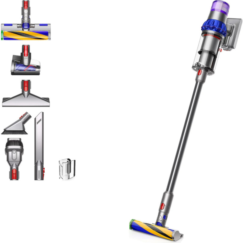 Dyson V15 Detect Fluffy, stick vacuum cleaner (nickel/blue)