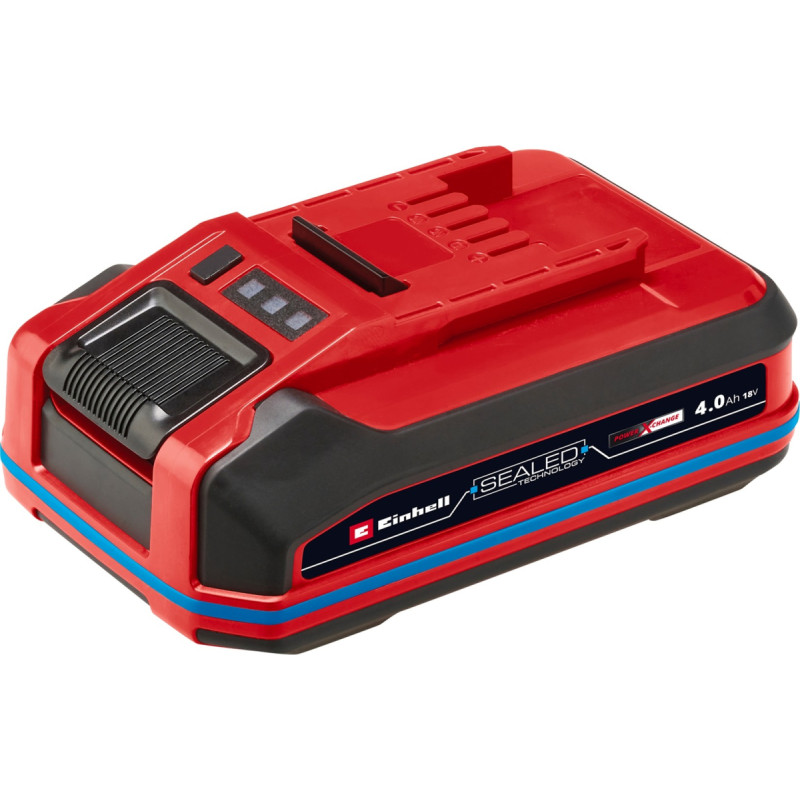 Einhell battery Power-X-Change Plus 18V 4.0Ah SEALED (red/black, IP57, waterproof, short circuit protection)