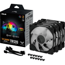 Asus TUF GAMING TR120 ARGB, case fan (black/transparent, 3-pack)