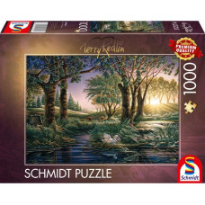 Schmidt Spiele Terry Redlin: Morning Magic at the Pond, Puzzle (1000 pieces)