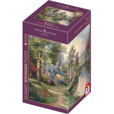 Schmidt Spiele wooden puzzle Thomas Kinkade Studios: Village by the Lake (1000 pieces)