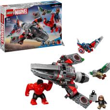 Lego 76292 Marvel Super Heroes Captain America vs. Red Hulk Showdown, Construction Toy