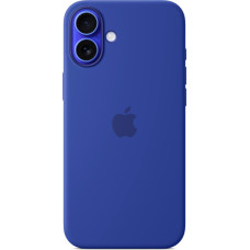 Apple Silicone Case with MagSafe (blue, iPhone 16 Plus)
