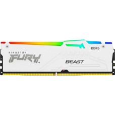 Kingston FURY DDR5 - 16GB - 6000 - CL - 36, single RAM (white, KF560C36BWE2-16, Beast RGB, AMD EXPO)