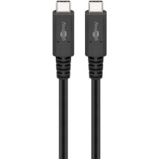 Goobay USB-C cable USB 4.0 generation 3x2 (black, 1 meter)