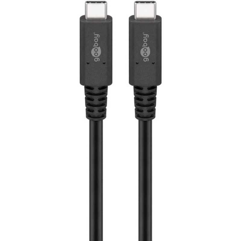 Goobay USB-C cable USB 4.0 generation 3x2 (black, 1 meter)