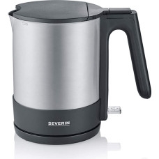 Severin WK 3409, kettle (stainless steel (brushed) / black, 1.7 liters)