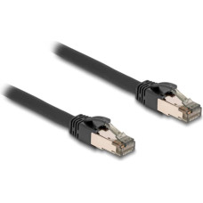 Delock RJ-45 network cable Cat.6a U/FTP ultra flexible (black, 3 meters, inner stainless steel jacket)