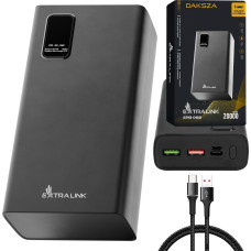 Extralink EPB-068 20000mAh Black | Powerbank | Power bank, Fast Charging, USB-C