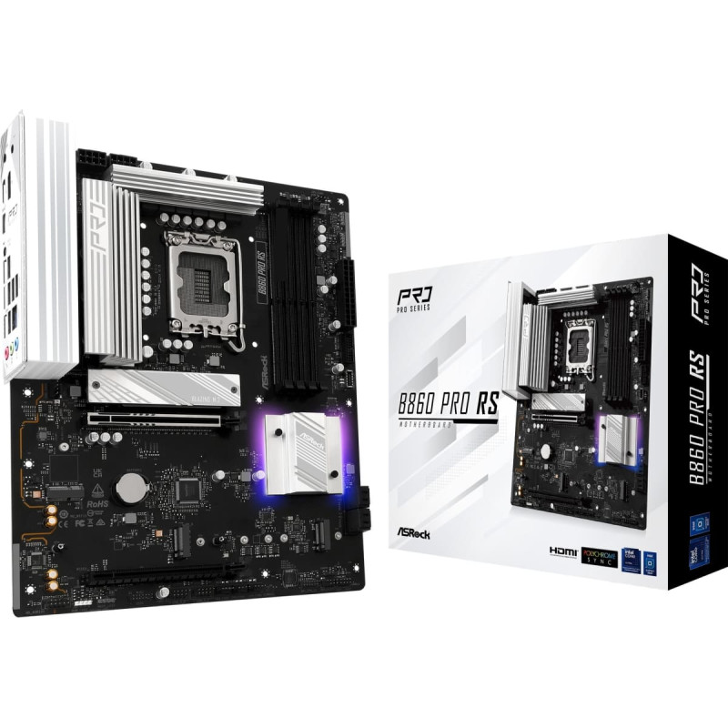 Asrock B860 Pro RS - Socket 1851 - motherboard (white)