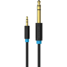 Vention Audio Cable TRS 3.5mm to 6.35mm Vention BABBF 1m, Black