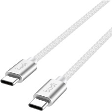 Budi USB-C to USB-C Cable Budi 65W 1,5m (white)