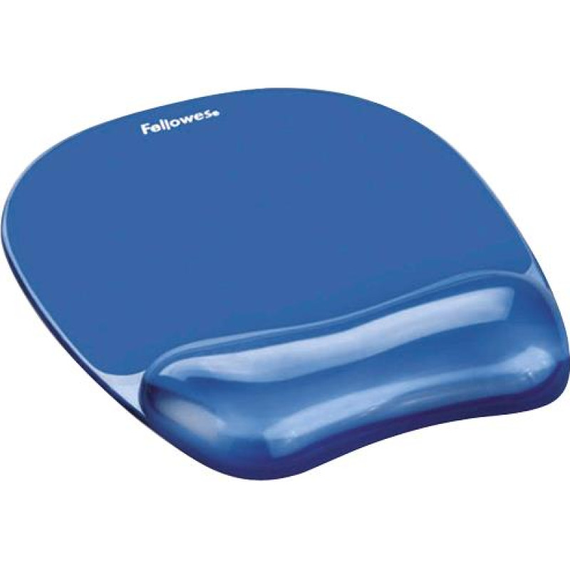 Fellowes MOUSE PAD CRYSTAL GEL/BLUE 9114120 FELLOWES