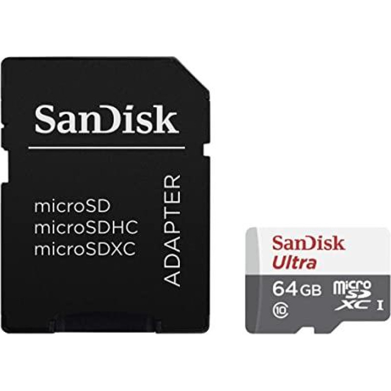 Sandisk By Western Digital MEMORY MICRO SDXC 64GB UHS-I/SDSQUNR-064G-GN3MA SANDISK