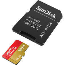 Sandisk Memory card SANDISK EXTREME microSDXC 128 GB 190/90 MB/s UHS-I U3 ActionCam (SDSQXAA-128G-GN6AA)