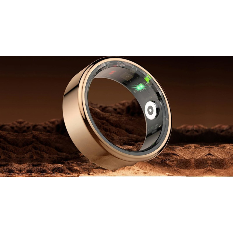 Powerton Smart RING z�ota, zmierz stres, bicie serca, monitor. snu, roz .12, Powerton