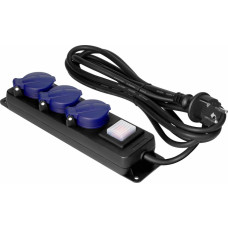 Orno PRZEDŁUŻACZ WARSZTAT 3x GNIAZD 5m IP44 GUMA 3x1,5mm2