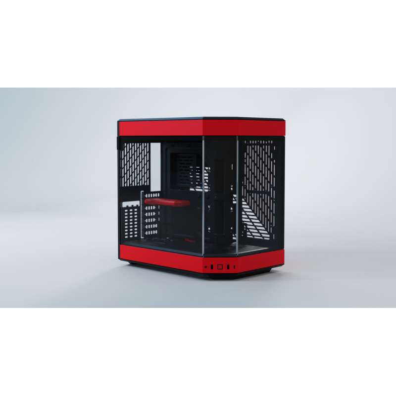 Hyte Y60, tower case (red, tempered glass)