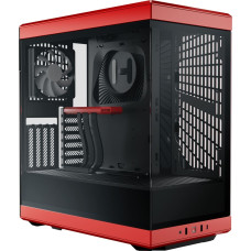 Hyte Y40, tower case (red/black, tempered glass)