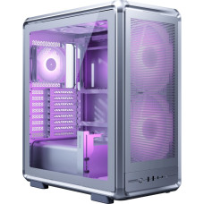 Cooler Master Masterframe 500 Mesh ARGB, Tower Case Silver, Tempered Glass