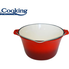 Katls bez vāka emaljēta čuguna 10L 37x17.5cm HR-ZVC-37C HEINNER
