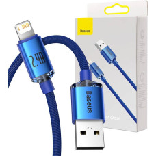 Baseus Crystal Shine cable USB to Lightning, 2.4A, 2m (blue)