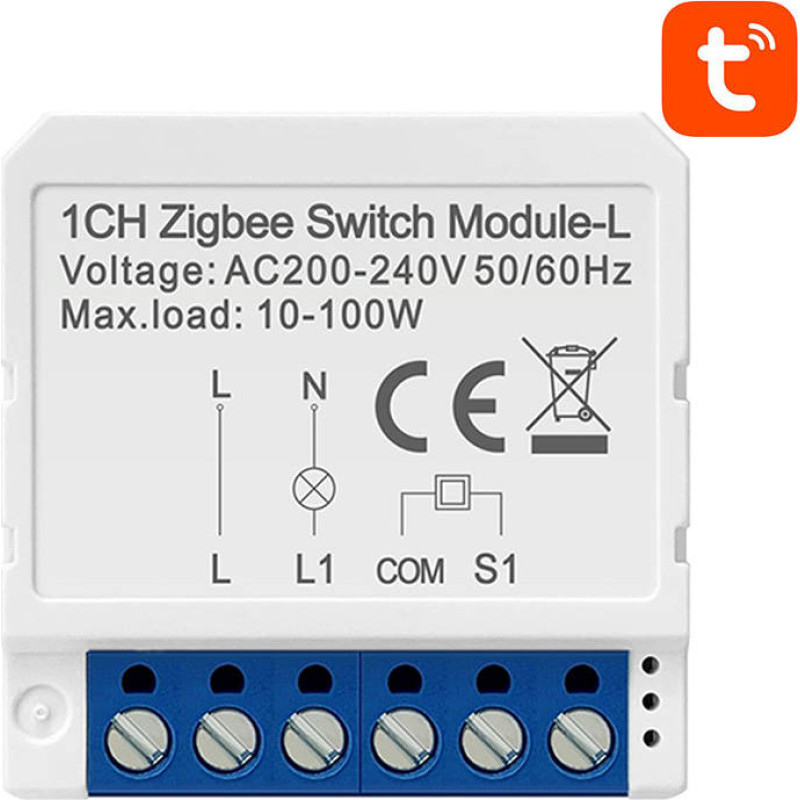 Avatto Smart Switch Module ZigBee Avatto LZWSM16-W1 No Neutral TUYA