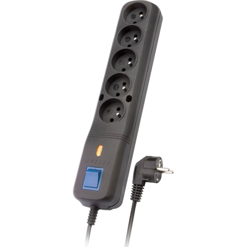 Lestar Power strip Lestar LV-530W overvoltage 5 sockets 5 m black