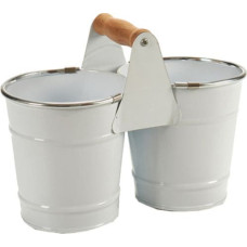 Ibergarden Doniczka biały, srebrny