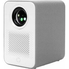 HP Projektor HP HP LCD projektor, CC500, 1920 x 1080, 10W, 220 ANSI, 84" ekran płócienny, Google 4k ATV, biało - szary