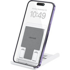 Usams Podstawka Usams USAMS Składany stojak biurkowy na telefon/tablet biały/white ZJ073ZJ02 (US-ZJ073)
