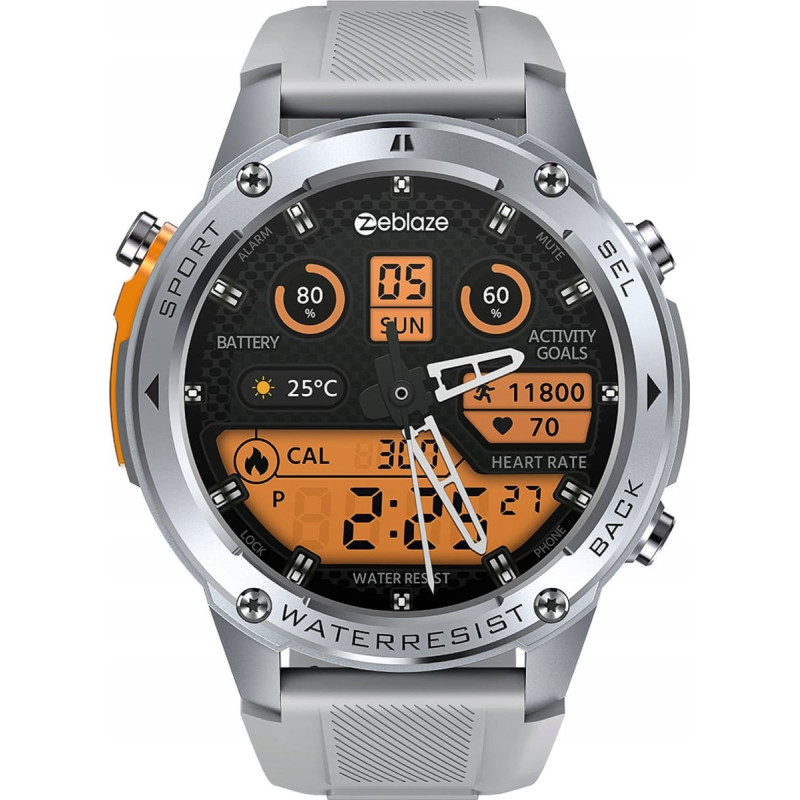 Zeblaze Smartwatch Zeblaze Smartwatch Zeblaze Stratos 2 Ultra - srebrny