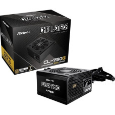 Asrock Challenger CL-750G 750W, PC power supply black, 1x 12-pin high power GPU, 2x PCIe, 750 watts
