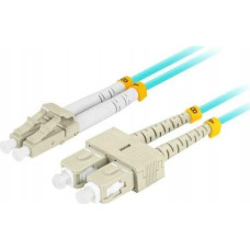 Lanberg Patchcord światłowodowy Lanberg MM LC/UPC-SC/UPC DUPLEX 3.0MM OM3 50/125 LSZH 2m aqua