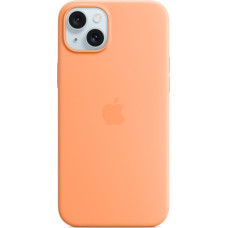 Apple MagSafe silicone case for iPhone 15 Plus - orange sorbet