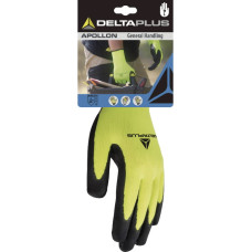 Delta Plus Tekstila darba cimdi, poliestera, ar lateksa putu pārklajumu 10, Delta Plus