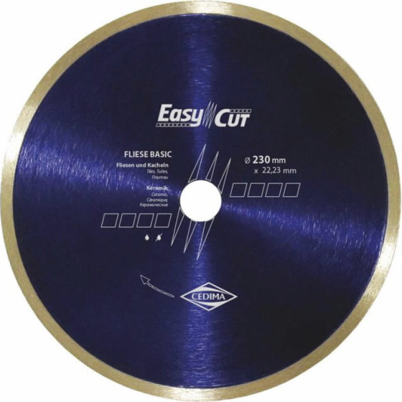 Cedima Dimanta griezējdisks Fliese Basic 250x1,8/25,4mm, Cedima