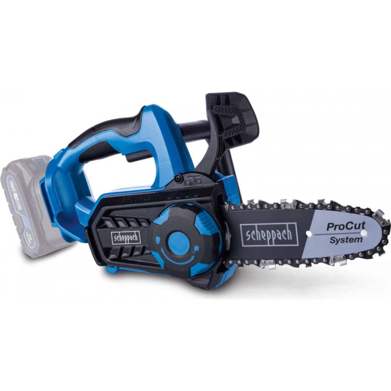 Scheppach Akumulatora ķēdes zāģis 20 cm, BC-TCS200-X, sliede karkass, Scheppach